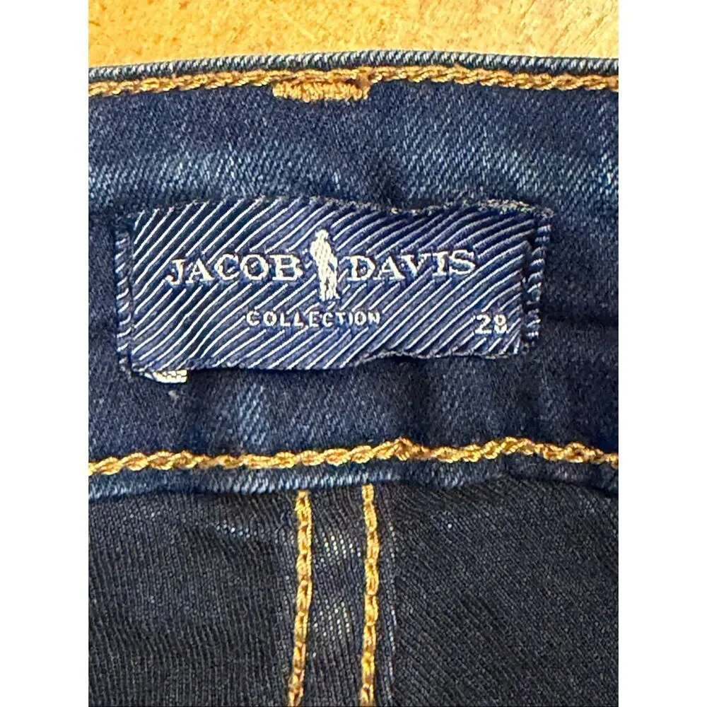 Jacob Davis Women’s Skinny Medium Wash Stretchy Denim Jeans Size 28 (6745)
